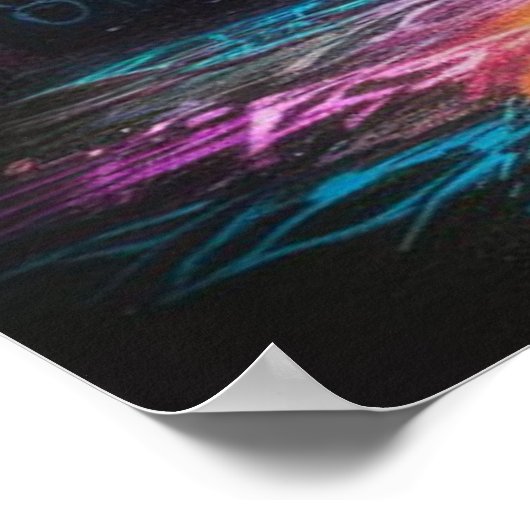 Straat stedelijke stijl graffiti poster (Hoek)