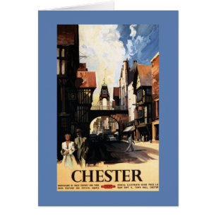 Straat Uitzicht met Clock Clock-rail met Couple &