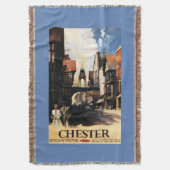 Straat Uitzicht met Clock Clock-rail met Couple &  Deken (Voorkant Verticaal)