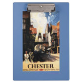 Straat Uitzicht met Clock Clock-rail met Couple &  Klembord (Voorkant)