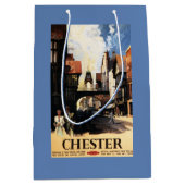 Straat Uitzicht met Clock Clock-rail met Couple & Medium Cadeauzakje (Voorkant)