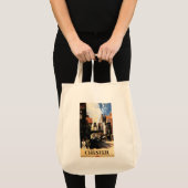 Straat Uitzicht met Clock Clock-rail met Couple &  Tote Bag (Voorkant (product))