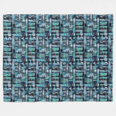Straat, Urban. Fleece Deken (Voorkant (Horizontaal))
