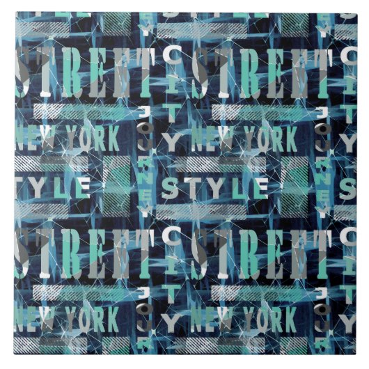 Straat, Urban. Tegeltje (Voorkant)