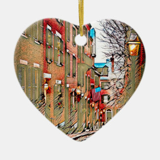 Straat van Boston Keramisch Ornament