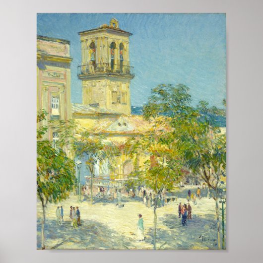 Straat van de Grote Kapitein | Childe Hassam Poster (Voorkant)