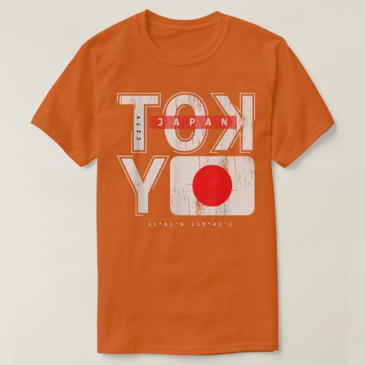 Straat van de nacht van Tokyo Japan met licht Va T-shirt (Design voorkant)