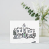 straat van de oude stad briefkaart (Staand voorkant)