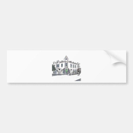 straat van de oude stad bumpersticker (Voorkant)