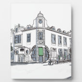 straat van de oude stad fotoplaat (Voorkant)