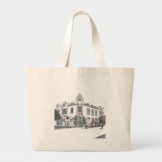 straat van de oude stad grote tote bag (Voorkant)