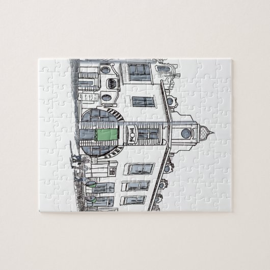 straat van de oude stad legpuzzel (Horizontaal)