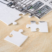 straat van de oude stad legpuzzel (Zijkant)