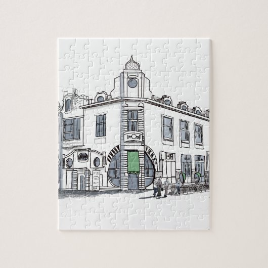 straat van de oude stad legpuzzel (Verticaal)