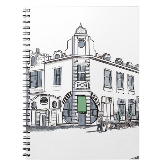 straat van de oude stad notitieboek (Voorkant)