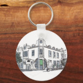 straat van de oude stad sleutelhanger (Voorkant)