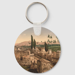 Straat van de Tombs, Pompeii, Campanië, Italië Sleutelhanger