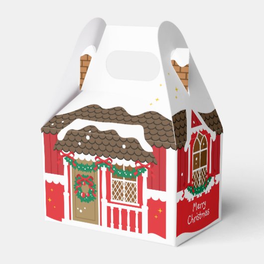 Straat van de Vieringen - Kerstmis Bedankdoosjes (Voorkant Zijde)