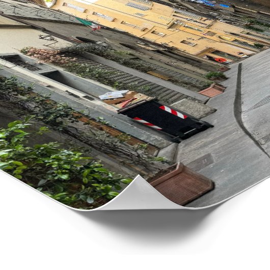 Straat van Florence Italië Poster (Hoek)