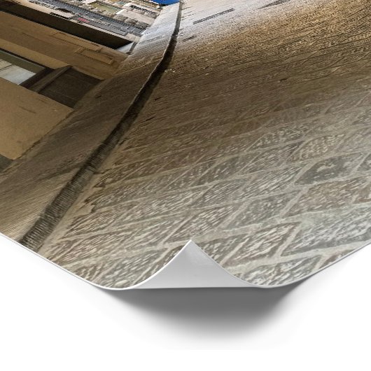 Straat van Florence Italië Poster (Hoek)