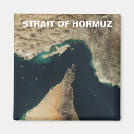 Straat van het Afbeelding van de Hormuz-satelliet Magneet (Voorkant)