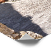 Straat van het dorp Tourrettes-sur-Loup in Frankri Poster (Hoek)