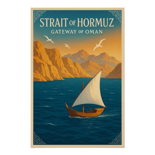 Straat van Hormuz - Gateway of Oman Perfect Poster (Voorkant)