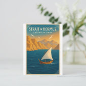 Straat van Hormuz – Gateway van Oman Briefkaart (Staand voorkant)