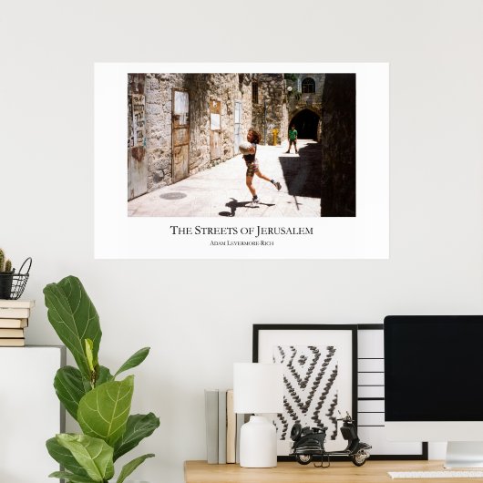 Straat van Jeruzalem - Grote versie Poster (Thuiskantoor)