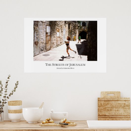 Straat van Jeruzalem - Grote versie Poster (Keuken)