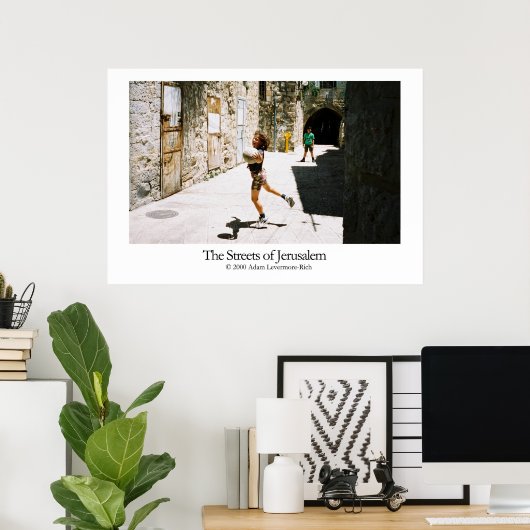 Straat van Jeruzalem Poster (Thuiskantoor)