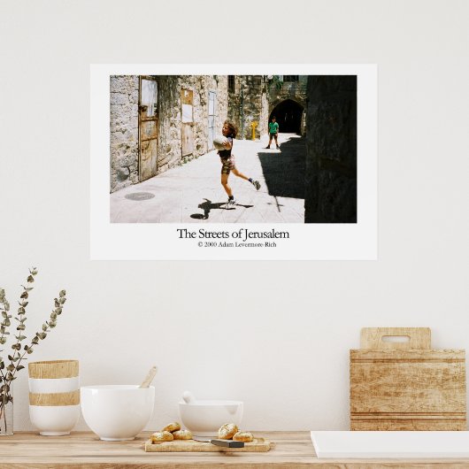 Straat van Jeruzalem Poster (Keuken)