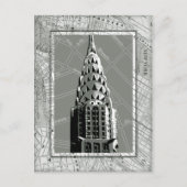 Straat van New York met Empire State Building Briefkaart (Voorkant)