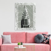 Straat van New York met Empire State Building Canvas Afdruk (Insitu (Woonkamer))