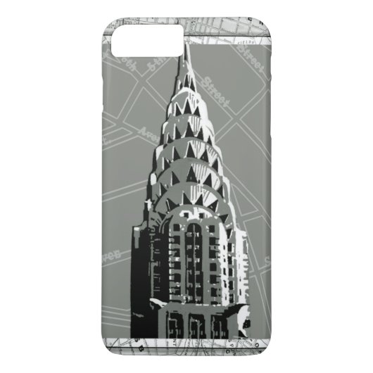 Straat van New York met Empire State Building Case-Mate iPhone Case (Achterkant)