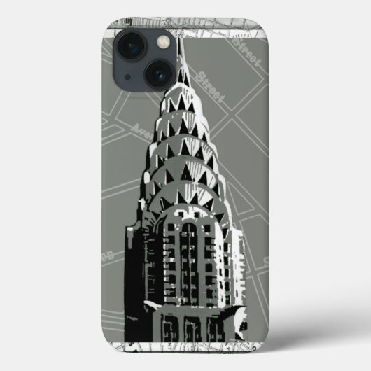 Straat van New York met Empire State Building Case-Mate iPhone Case (Achterkant)