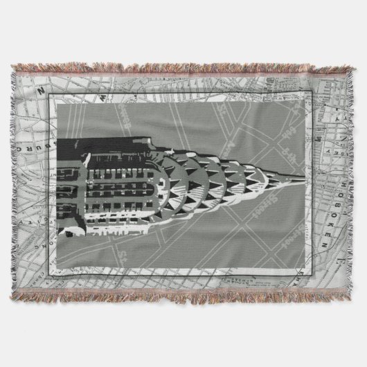 Straat van New York met Empire State Building Deken (Voorkant)