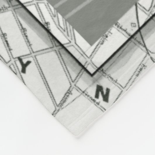 Straat van New York met Empire State Building Fleece Deken (Hoek)