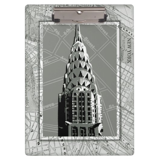 Straat van New York met Empire State Building Klembord (Voorkant)