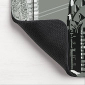 Straat van New York met Empire State Building Muismat (Hoek)