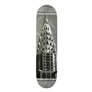 Straat van New York met Empire State Building Persoonlijk Skateboard