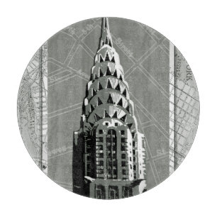 Straat van New York met Empire State Building Snijplank