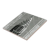 Straat van New York met Empire State Building Tegeltje (Zijkant)