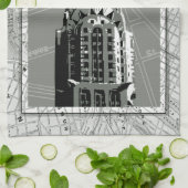 Straat van New York met Empire State Building Theedoek (Gevouwen)