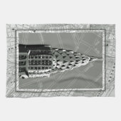 Straat van New York met Empire State Building Theedoek (Horizontaal)