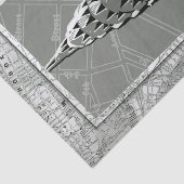 Straat van New York met Empire State Building Tissuepapier (Detail)