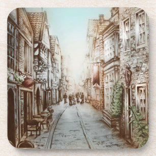 Straat van Parijs, Frankrijk - Pastorale kunst Bier Onderzetter