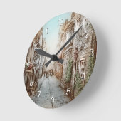 Straat van Parijs, Frankrijk - Pastorale  kunst Ronde Klok (Hoek)