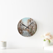 Straat van Parijs, Frankrijk - Pastorale  kunst Ronde Klok (Huis)