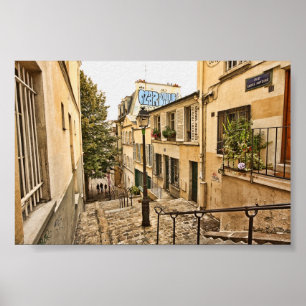Straat van Parijs Poster